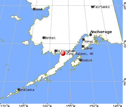 King Salmon, Alaska map