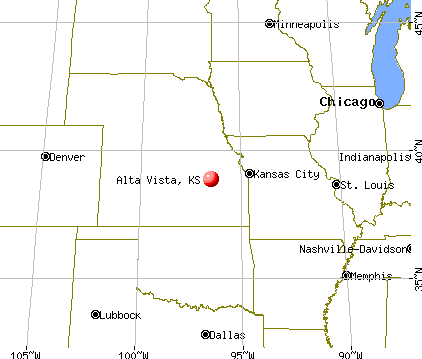 Alta Vista, Kansas map