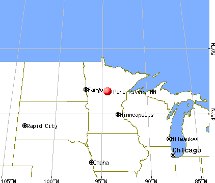 Pine River, Minnesota map