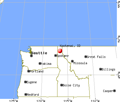 Kootenai, Idaho map