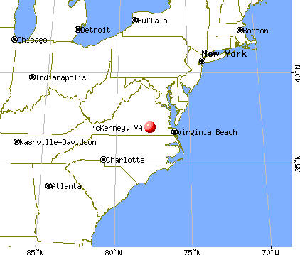 McKenney, Virginia map