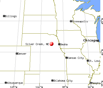 Silver Creek, Nebraska map
