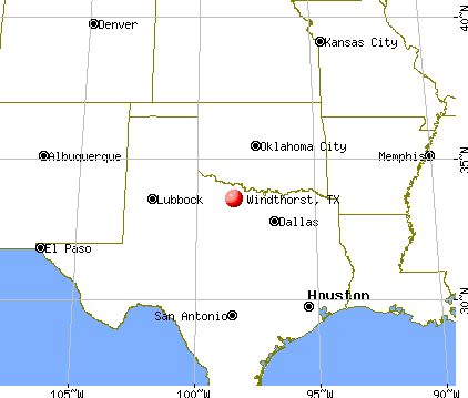 Windthorst, Texas map