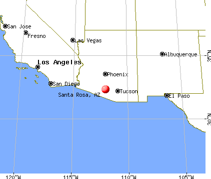 Santa Rosa, Arizona map