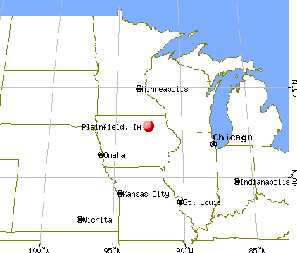 Plainfield, Iowa map