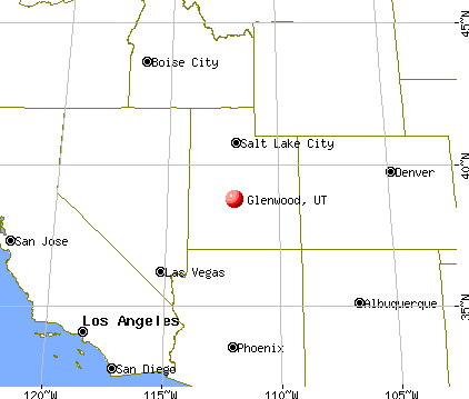 Glenwood, Utah map