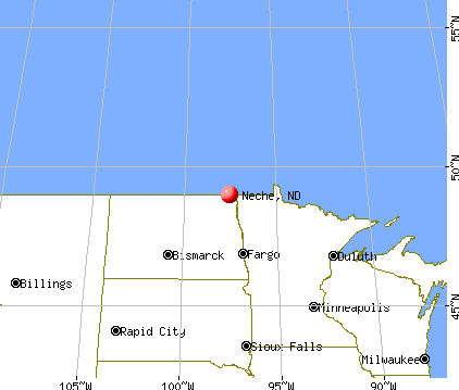 Neche, North Dakota map