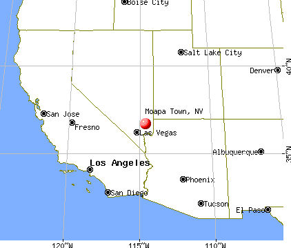 Moapa Town, Nevada map