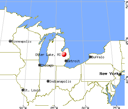 Otter Lake, Michigan map