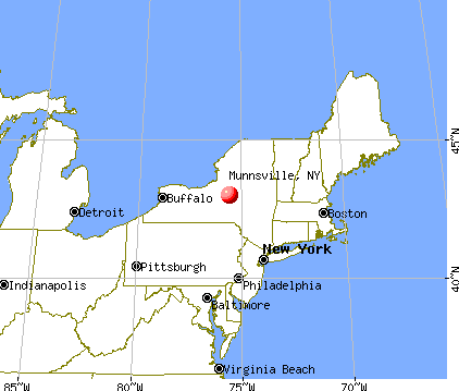 Munnsville, New York map