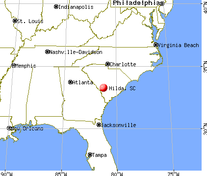 Hilda, South Carolina map