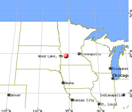 Wood Lake, Minnesota map