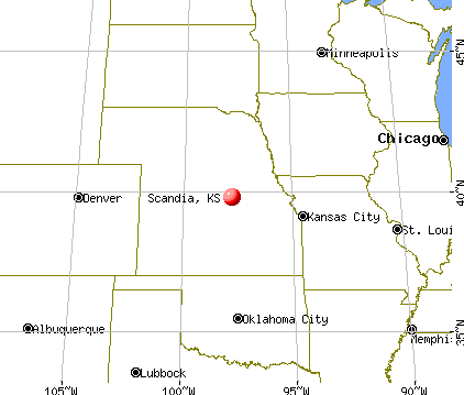 Scandia, Kansas map