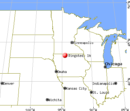 Ringsted, Iowa map
