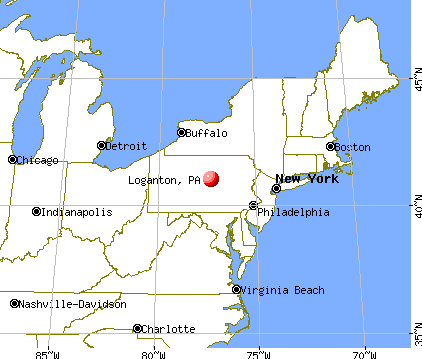 Loganton, Pennsylvania map