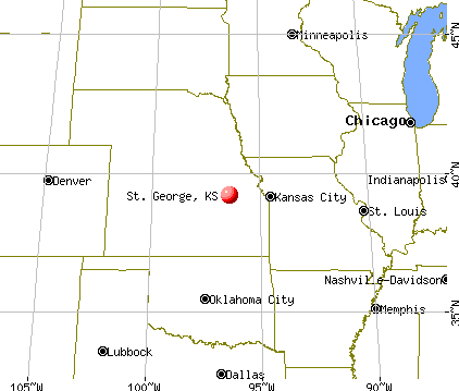 St. George, Kansas map