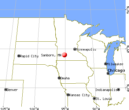 Sanborn, Minnesota map