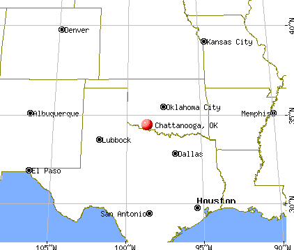 Chattanooga, Oklahoma map