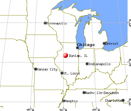 Dunlap, Illinois map