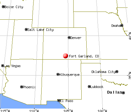 Fort Garland, Colorado map