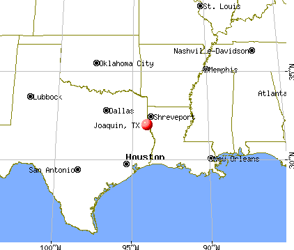 Joaquin, Texas map