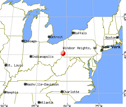 Windsor Heights, West Virginia map