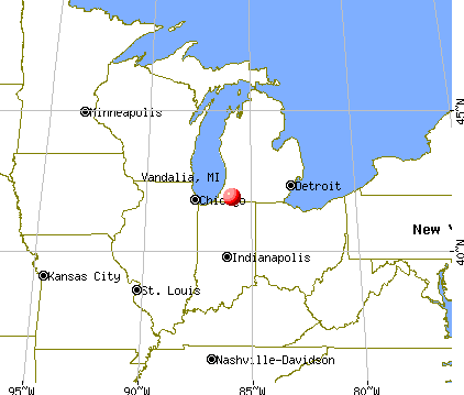 Vandalia, Michigan map