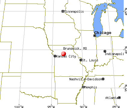 Brunswick, Missouri map