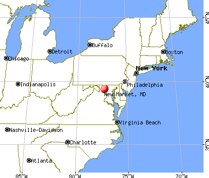 New Market, Maryland map