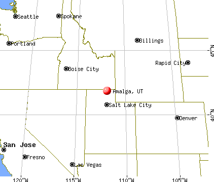 Amalga, Utah map