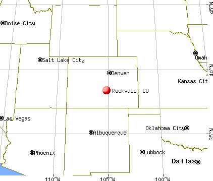 Rockvale, Colorado map