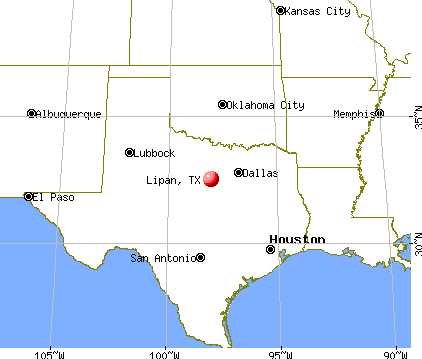Lipan, Texas map
