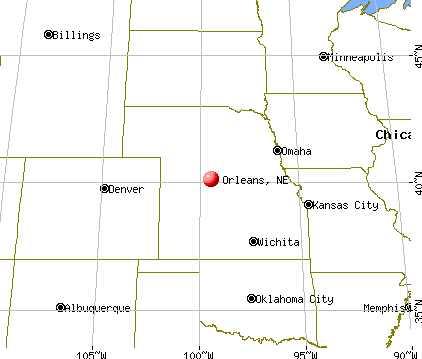 Orleans, Nebraska map