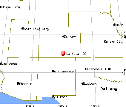 La Veta, Colorado map