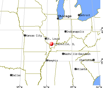 Crainville, Illinois map