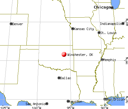 Winchester, Oklahoma map