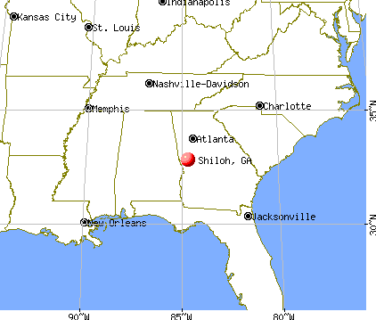 Shiloh, Georgia map
