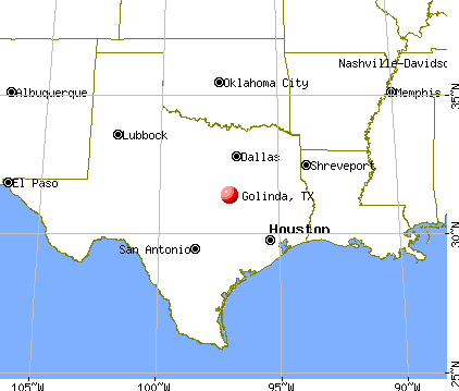 Golinda, Texas map