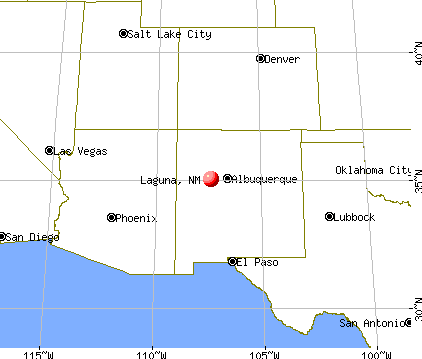 Laguna, New Mexico map