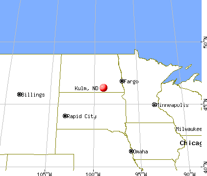 Kulm, North Dakota map