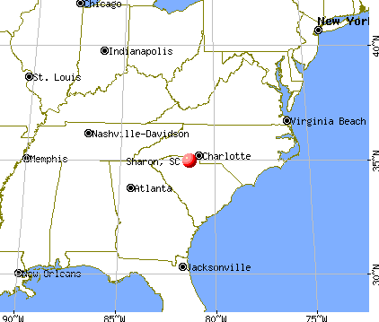 Sharon, South Carolina map