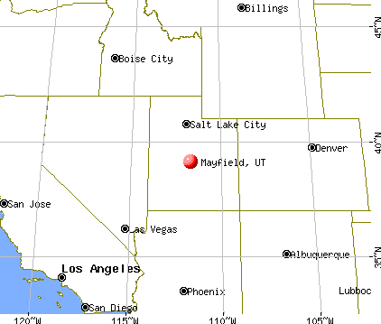 Mayfield, Utah map