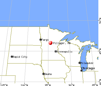 Pillager, Minnesota map