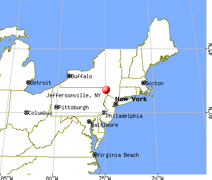 Jeffersonville, New York map