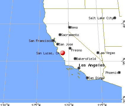 San Lucas, California map