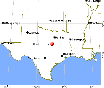 Gholson, Texas map