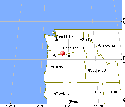 Klickitat, Washington map
