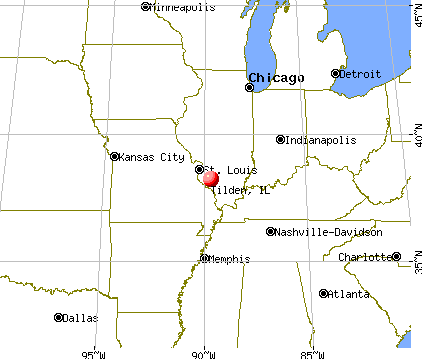 Tilden, Illinois map