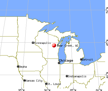 Bear Creek, Wisconsin map