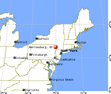 Narrowsburg, New York map